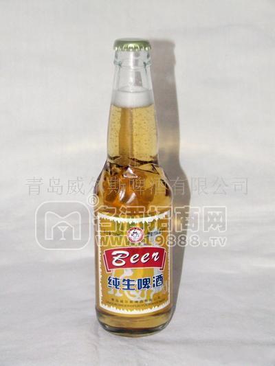 嶗趵純生330ml(白瓶/鐳射設(shè)計(jì))啤酒