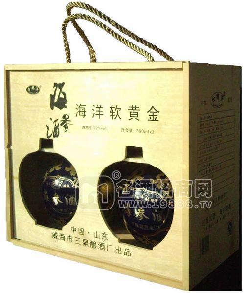 松鶴年牌52度藍鉆海參酒