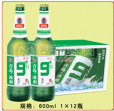 供應(yīng)600ml箱裝、塑包山水美啤酒