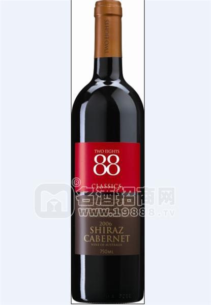 88經典西拉赤霞珠紅葡萄酒