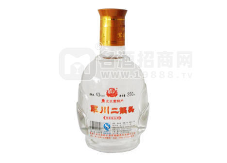 軍川二鍋頭（半斤裝）43度 凈含量250ml（1×15)