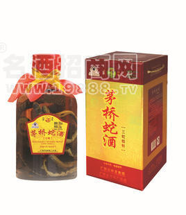 廣西古嶺龍集團(tuán) 2.5L38°茅橋蛇酒（三蛇）1*4