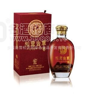 白酒制750ml甘孜鄉(xiāng)城保健養(yǎng)生松茸酒 蟲草酒禮盒 內(nèi)配蟲草3根