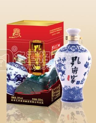 孔府家酒39鐵蓋青花