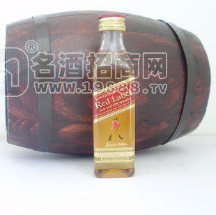 尊尼獲加紅牌威士忌(紅方)酒版 50ML 塑料瓶