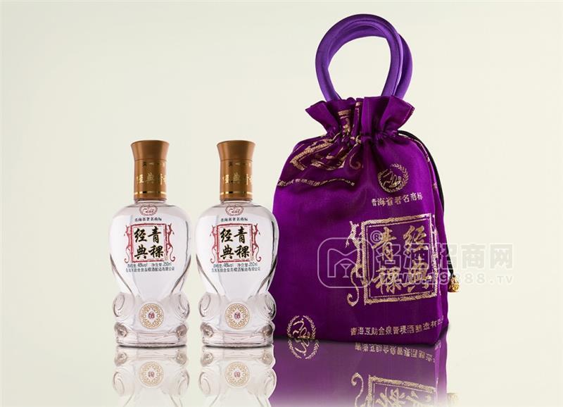 經(jīng)典青稞酒（藍色布袋）250ml*2