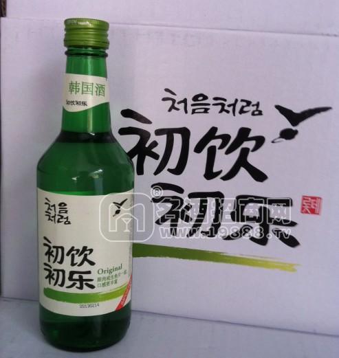 韓國(guó)進(jìn)口 樂(lè)天初飲初樂(lè)燒酒/清酒 360ml 竹炭酒 真露酒 白酒批發(fā)