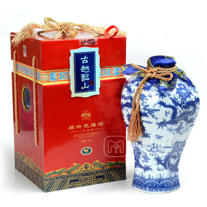 古越龍山 2.5L十年陳釀九龍至尊花雕酒
