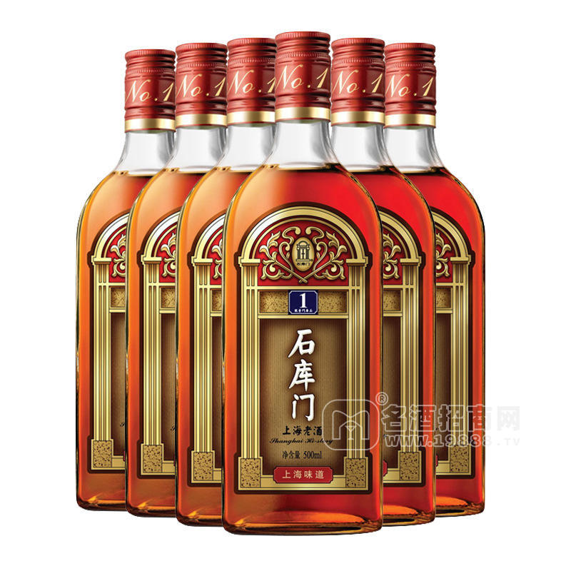 石庫(kù)門1號(hào)紅牌(6年陳釀）上海老酒，500ml*12