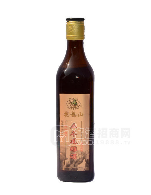 500ml抱龍山玻璃瓶五年陳花雕酒