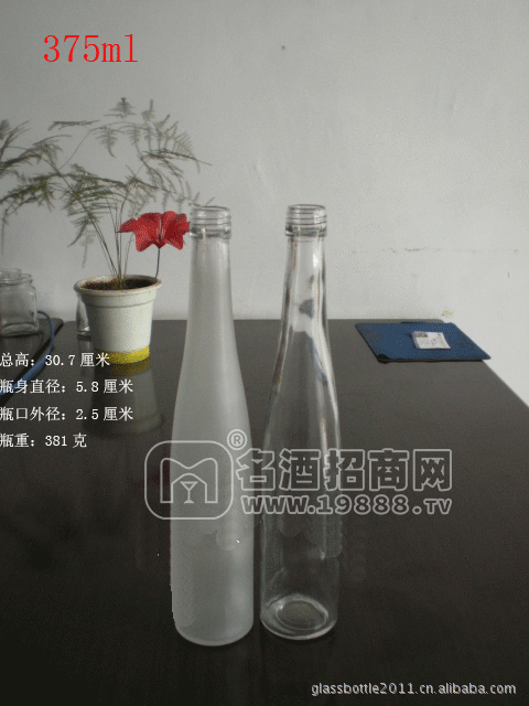 375毫升果醋玻璃瓶 香檳酒玻璃瓶