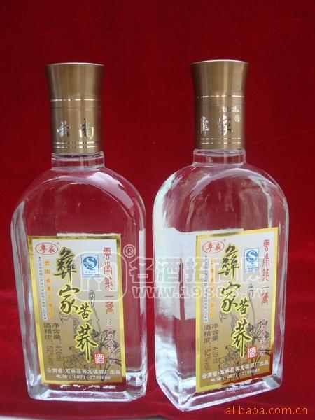 彝族特色蕎酒系列彝家苦蕎酒52%扁瓶裝白酒