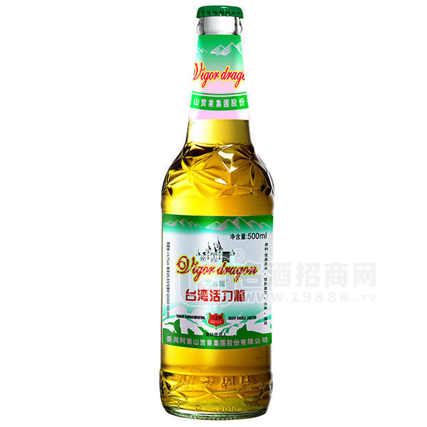 臺(tái)灣活力龍啤酒瓶裝500ml