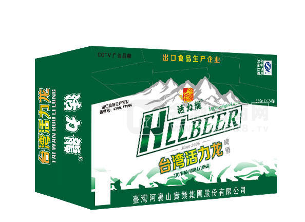 臺(tái)灣活力龍啤酒（綠）320mlx24罐