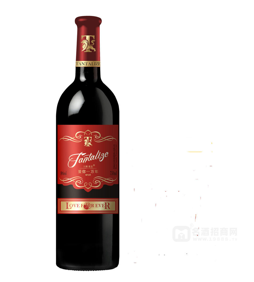 優(yōu)價(jià)甜紅葡萄酒-愛你一萬(wàn)年8度