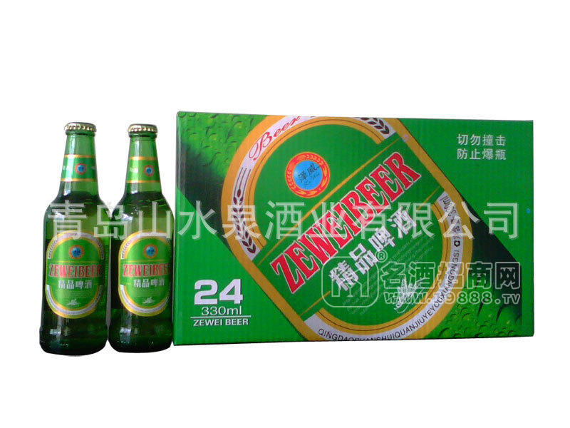 廠家生產(chǎn)，批發(fā)澤威300ML精品啤酒 啤酒批發(fā)