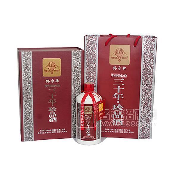 上海黔臺(tái)酒價(jià)格賣30年珍品的價(jià)格