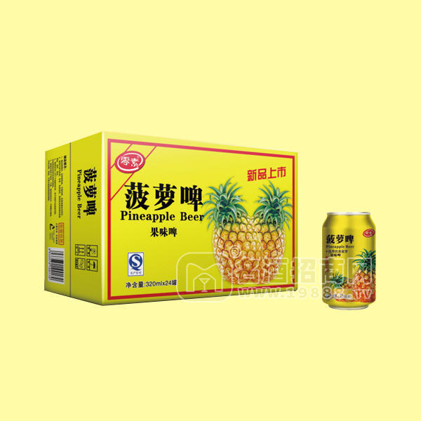 零素 菠蘿啤320mlx24罐