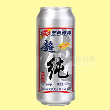 零素 藍(lán)色經(jīng)典超純啤酒500ml