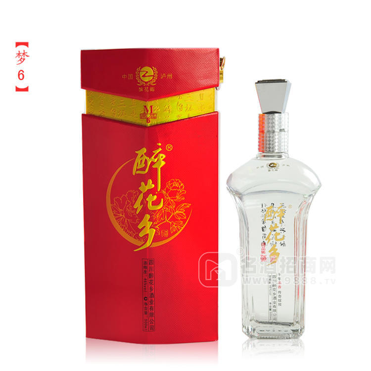 濃香型白酒 醉花鄉(xiāng)夢(mèng)6  46° 瀘州白酒