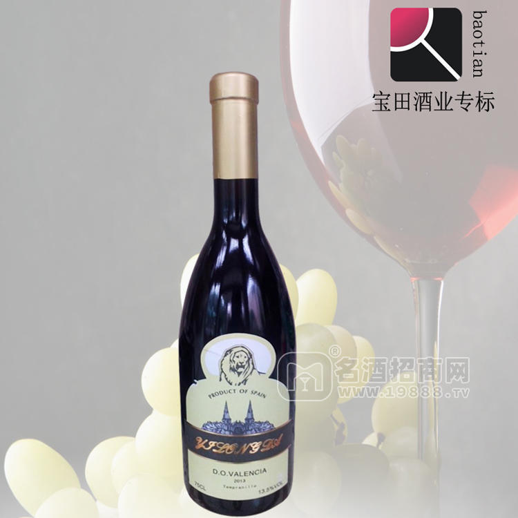 廣州寶田酒業(yè)西班牙進(jìn)口奕龍達(dá)干紅葡萄酒