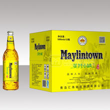美林小鎮(zhèn)啤酒，500ML大瓶啤酒