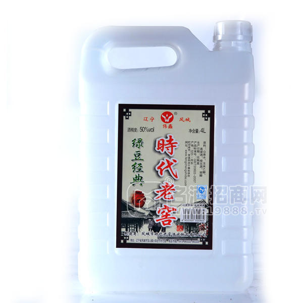 偉鑫  時代老窖綠豆經(jīng)典 白酒 4L