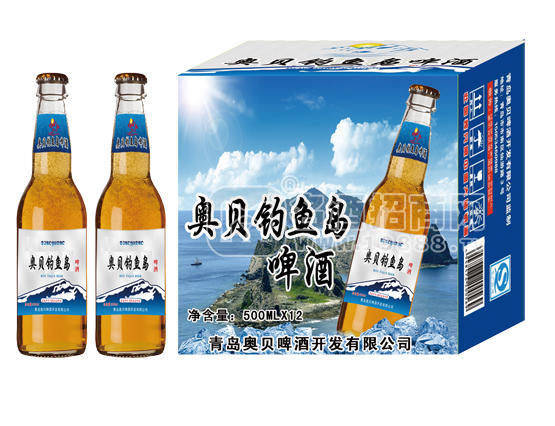 青島奧貝釣魚島啤酒