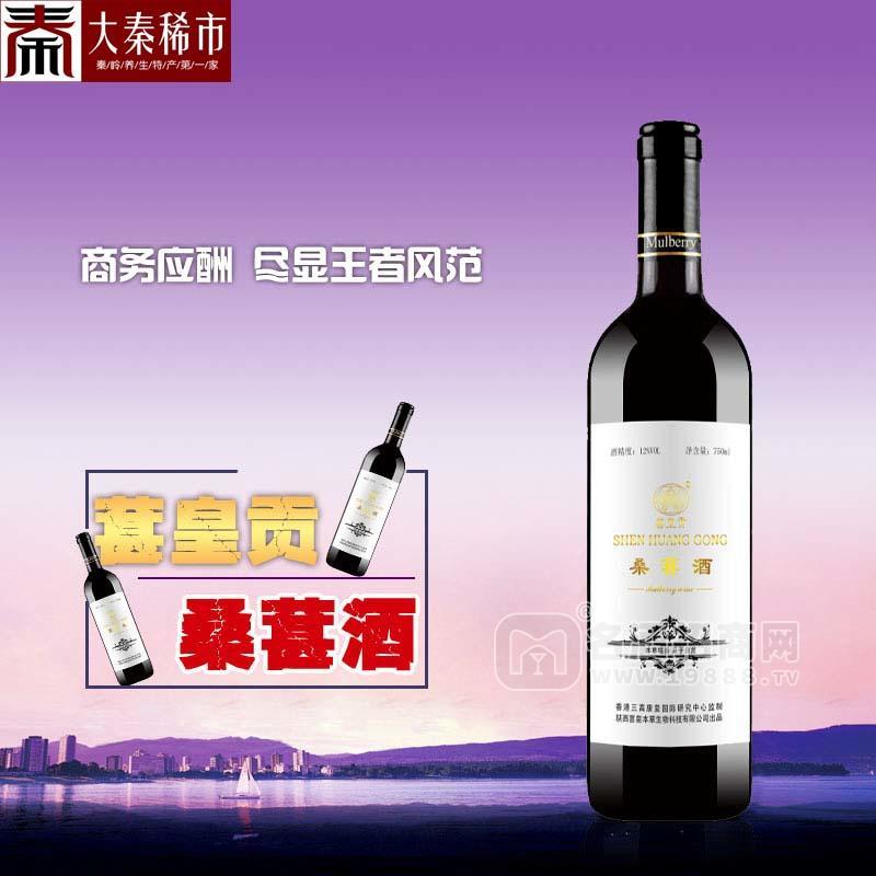 陜西特產 桑子莊園 葚皇貢桑葚酒（黑白）