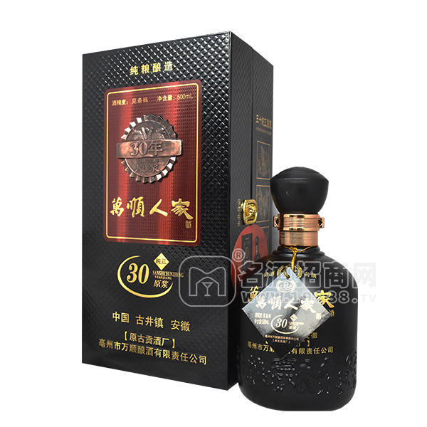 萬順人家30年原漿白酒500ml