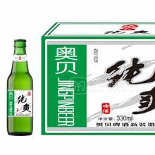 啤酒代理江陰|宜興青島奧貝330夜場(chǎng)啤酒廠家直銷