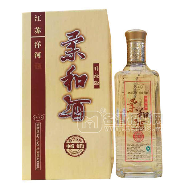 柔和酒升級版濃香白酒480ml