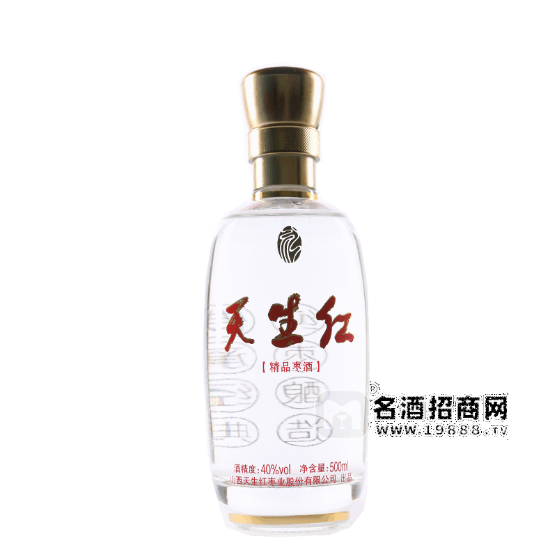 天生紅棗酒蒸餾酒棗香白酒