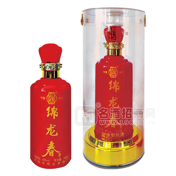 綿龍春濃香型白酒500ml