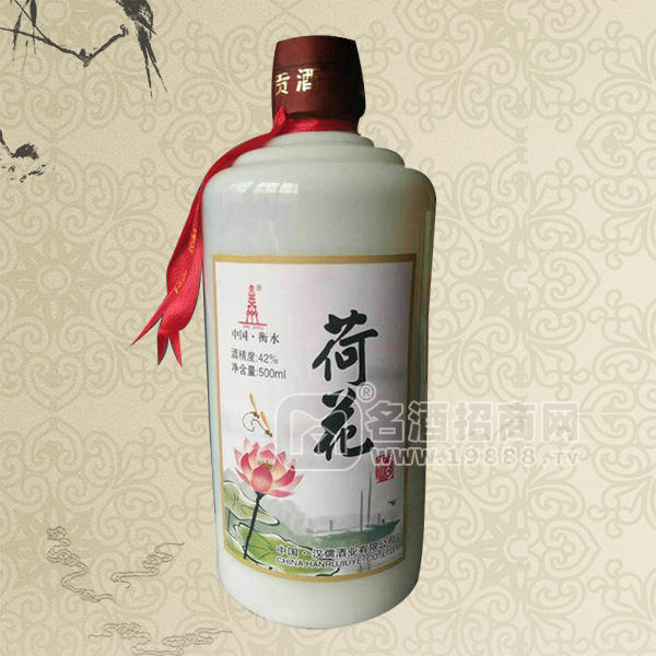 荷花 濃香型白酒500mlx6瓶