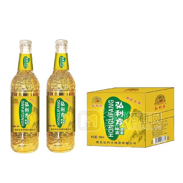 弘利方 金麥啤酒500mL