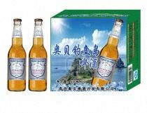 淡爽型500毫升青島奧貝釣魚(yú)島啤酒供應(yīng)