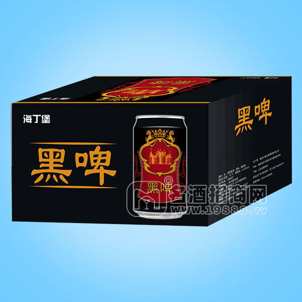 海丁堡黑啤 啤酒330mlx24罐