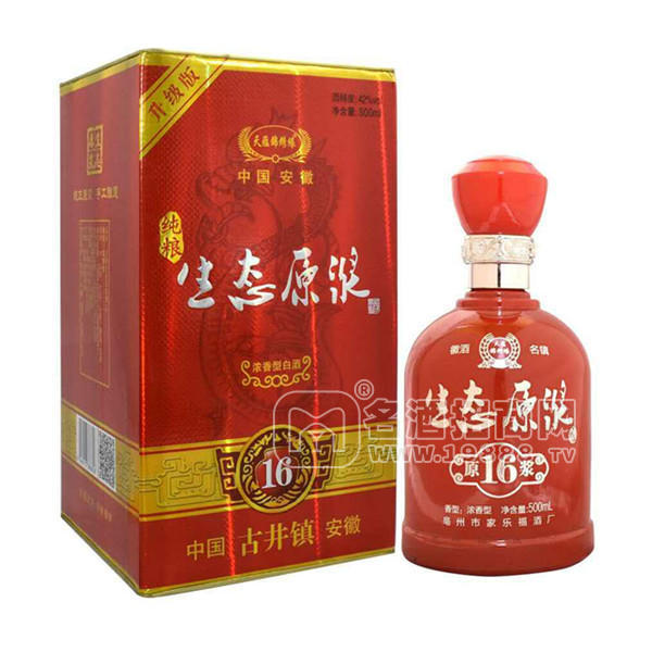 純糧生態(tài)原漿濃香型白酒 16年窖齡500ml