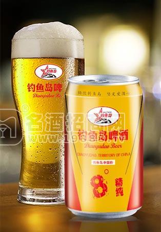 釣魚島罐裝啤酒8°精純330ml