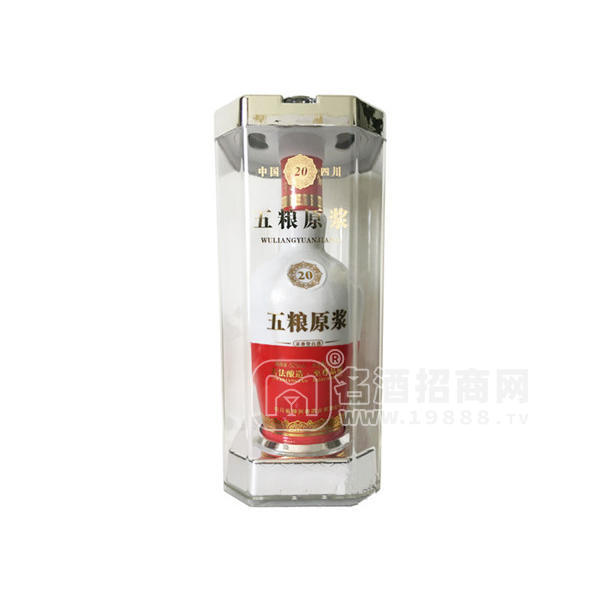 國尊白酒 五糧原漿  透明盒 500ml