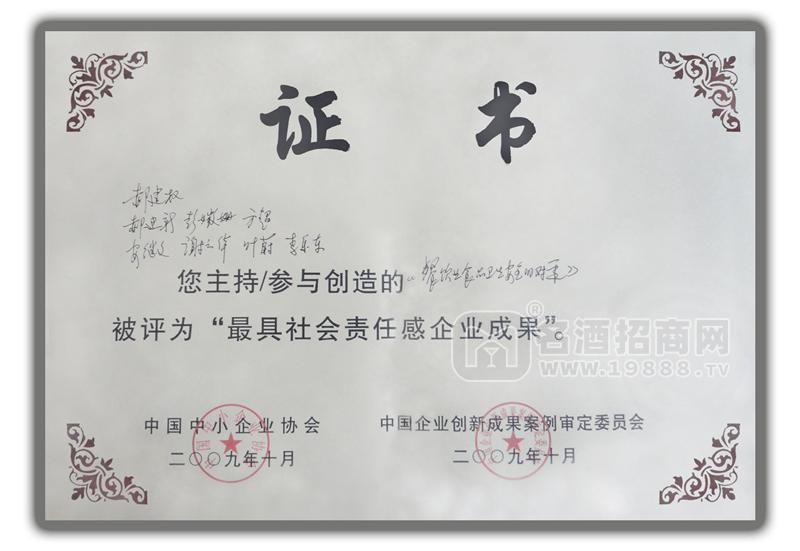 最具社會(huì)責(zé)任感