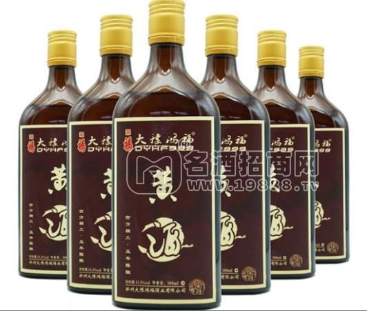 大豫鴻福小米黃酒 古方精工三年陳釀