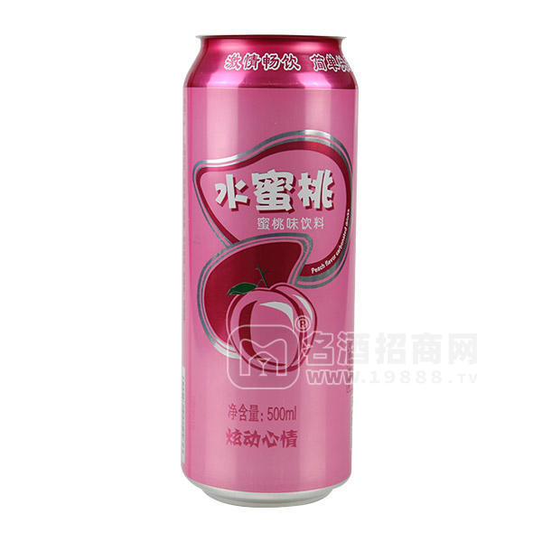 漢斯優(yōu)果  蜜桃味 碳酸飲料 500ML