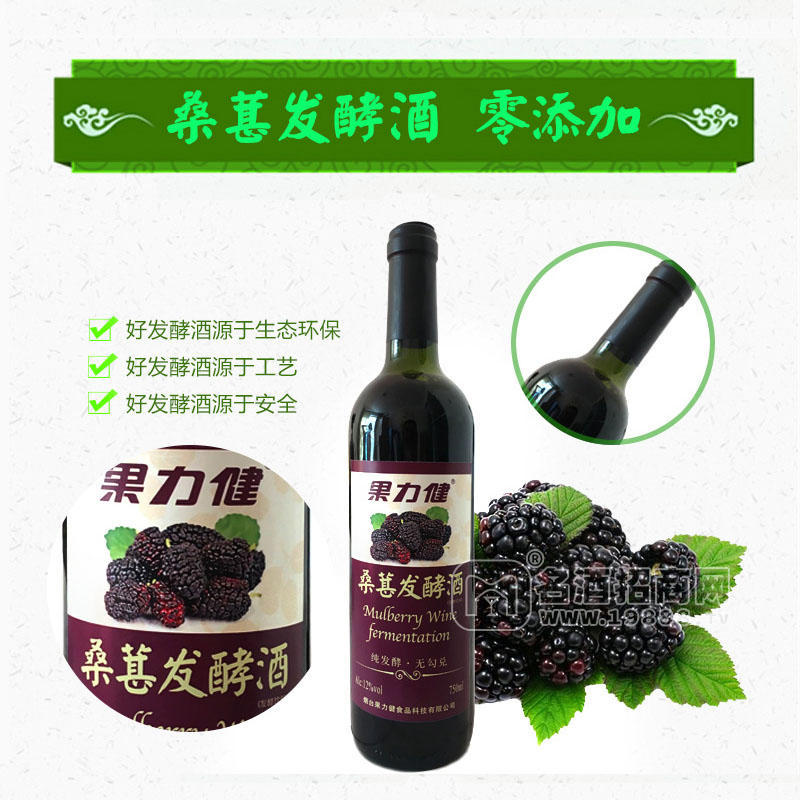 果力健桑葚酒桑葚發(fā)酵酒招商代理