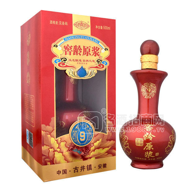 進貢坊 窖齡原漿 濃香白酒500mL