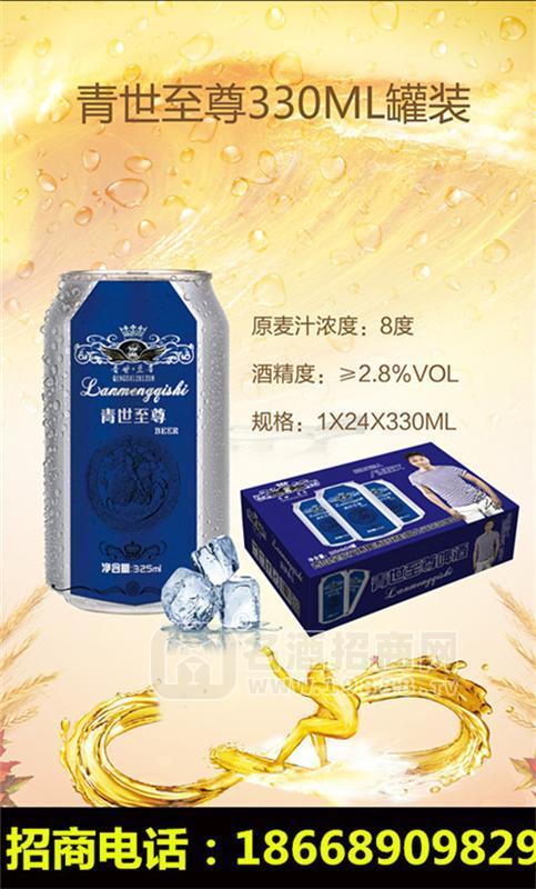 330毫升易拉罐啤酒招加盟商