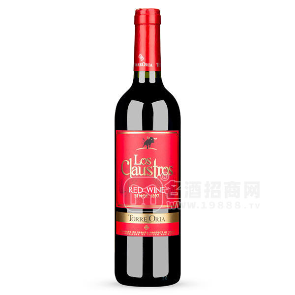 12°西班牙克勞斯特羅紅標(biāo)干紅葡萄酒 750ml