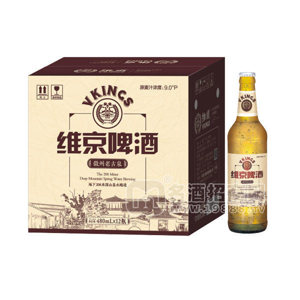 維京啤酒徽州老古泉480mlx12瓶