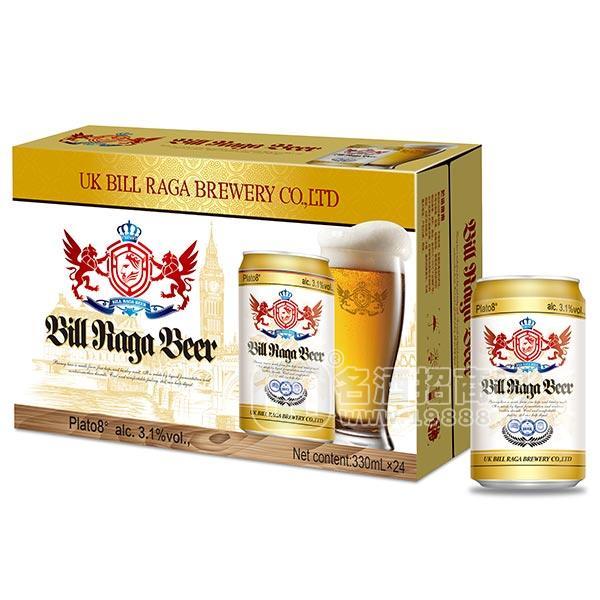 比爾拉格8度黃啤酒330ml